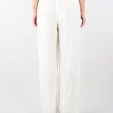 Pantaloni Bianco a palazzo ricamati TE2023 381 TWIN SET 