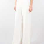 Pantaloni Bianco a palazzo ricamati TE2023 381 TWIN SET 