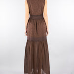 Abito Marro in cotone con ricami pizzo sangallo TF2110 12110 TWIN SET 