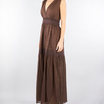 Abito Marro in cotone con ricami pizzo sangallo TF2110 12110 TWIN SET 