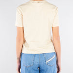 T-shirt Crema con ricamo fiore TP2080 7222 TWIN SET 