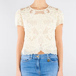 Blusa Burro in mussola con ricamo TP2581 282 TWIN SET 