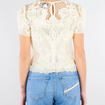 Blusa Burro in mussola con ricamo TP2581 282 TWIN SET 