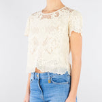 Blusa Burro in mussola con ricamo TP2581 282 TWIN SET 