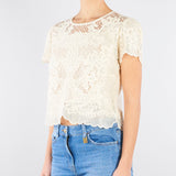 Blusa Burro in mussola con ricamo TP2581 282 TWIN SET 