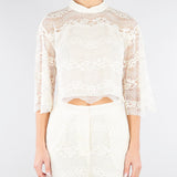 Blusa Burro in pizzo macramè TP2900 59 TWIN SET 