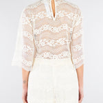 Blusa Burro in pizzo macramè TP2900 59 TWIN SET 
