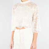 Blusa Burro in pizzo macramè TP2900 59 TWIN SET 