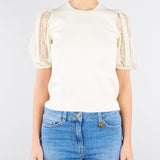 Maglia Burro con maniche corte in pizzo TP3431 59 TWIN SET 