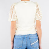 Maglia Burro con maniche corte in pizzo TP3431 59 TWIN SET 
