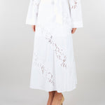 Gonna lunga Bianco in popeline e sangallo TT2030 1 TWIN SET 