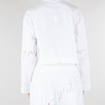 Camicia Bianco in popeline e sangallo TT2031 1 TWIN SET 