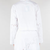 Camicia Bianco in popeline e sangallo TT2031 1 TWIN SET 