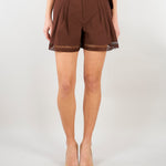 Short Coffee in cotone TT2253 12110 TWIN SET 