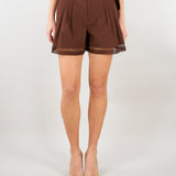 Short Coffee in cotone TT2253 12110 TWIN SET 
