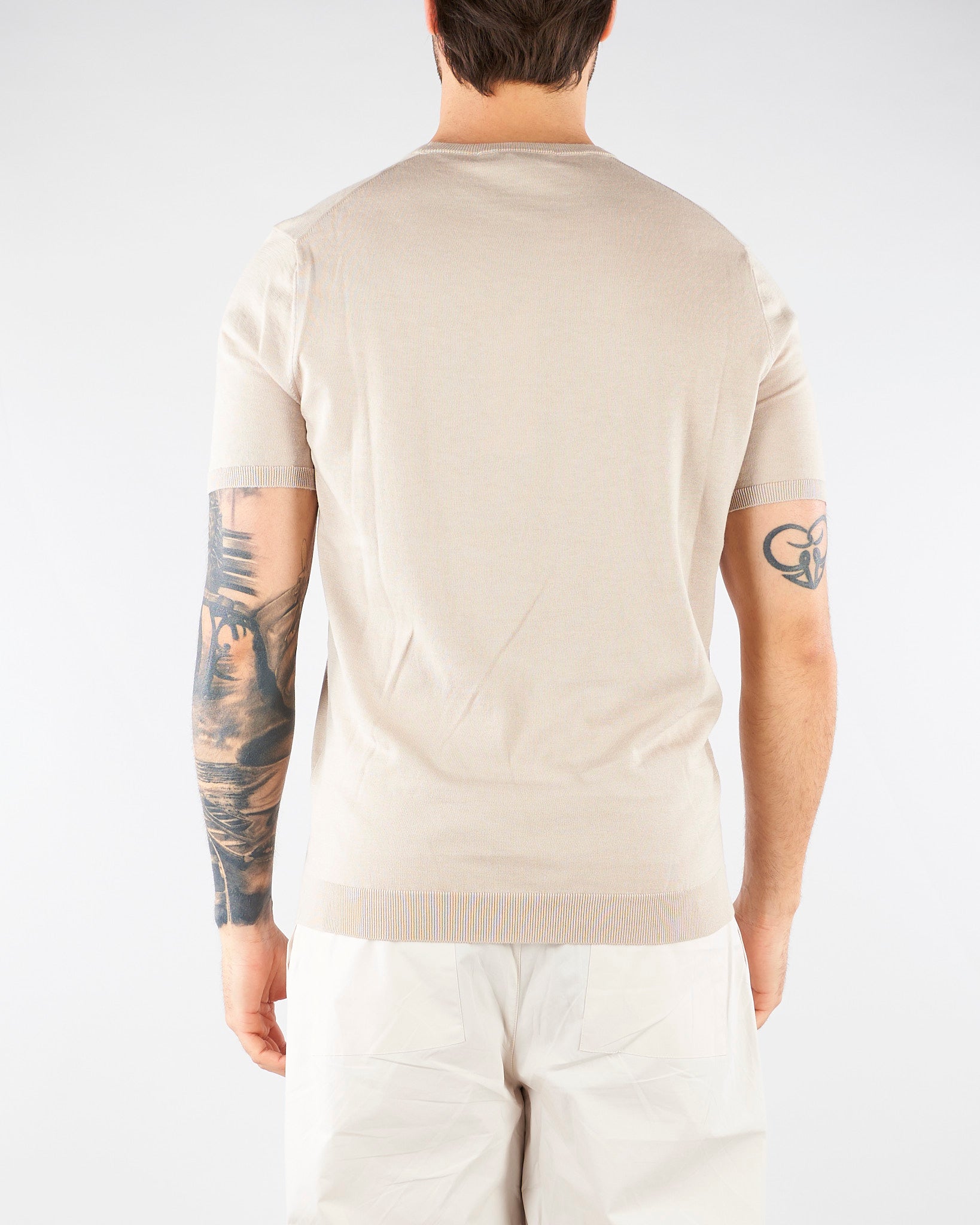 Maglia Beige in misto cotone e seta U0288M5208 15 UNGARO 