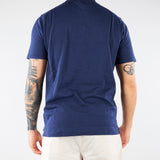 Maglia Polo Blu in misto cotone e seta U0290M5208 50 UNGARO 