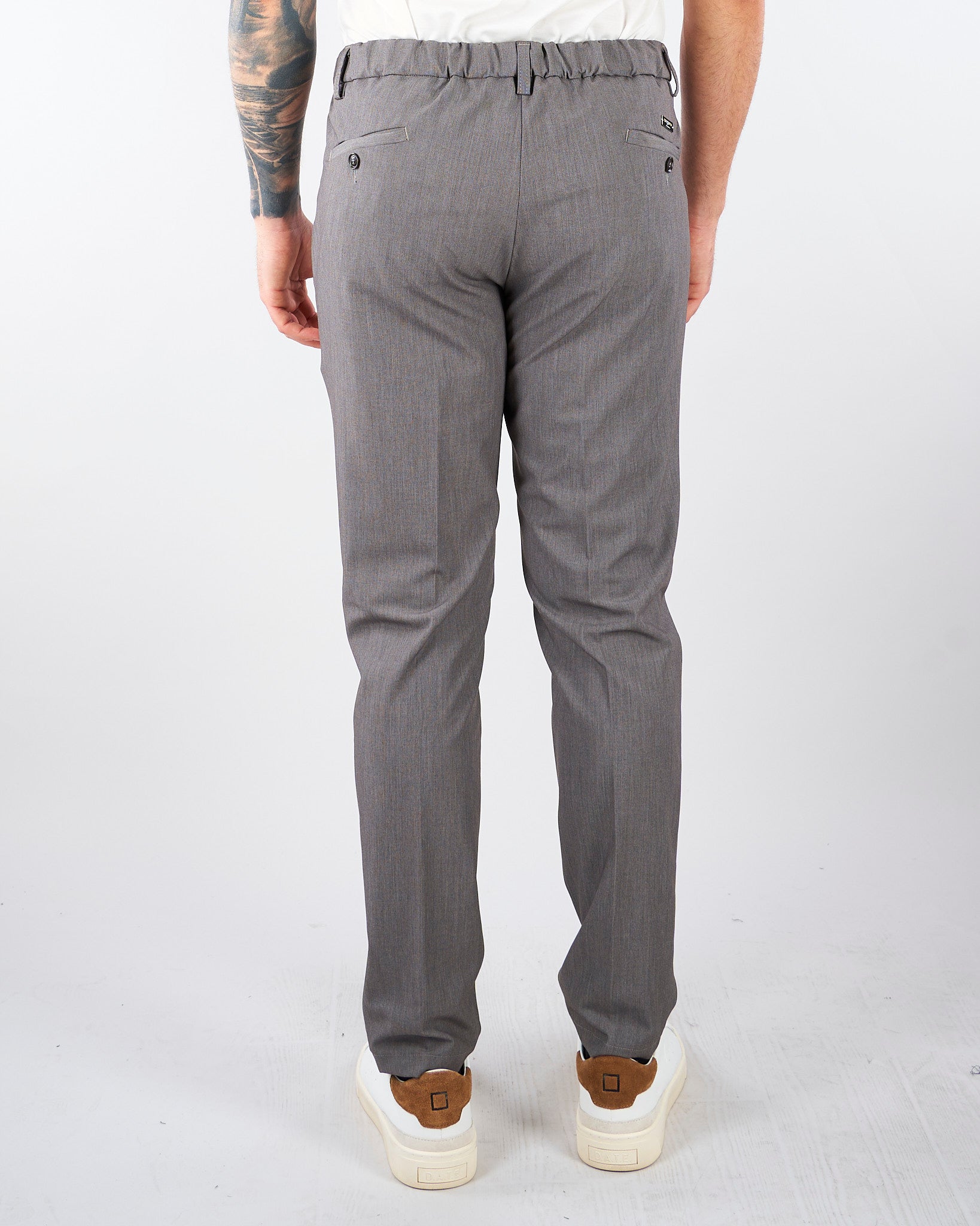 Pantalone Grigio con elastico in vita U7000G5417 73 UNGARO 