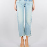 Jeans cropped con fondo a taglio vivo DAB5121 47 VICOLO 