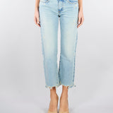 Jeans cropped con fondo a taglio vivo DAB5121 47 VICOLO 