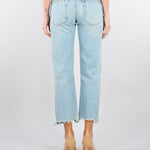 Jeans cropped con fondo a taglio vivo DAB5121 47 VICOLO 