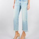 Jeans cropped con fondo a taglio vivo DAB5121 47 VICOLO 