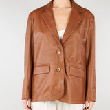 Blazer Cuoio in Vera Pelle TAB0178 66 VICOLO 