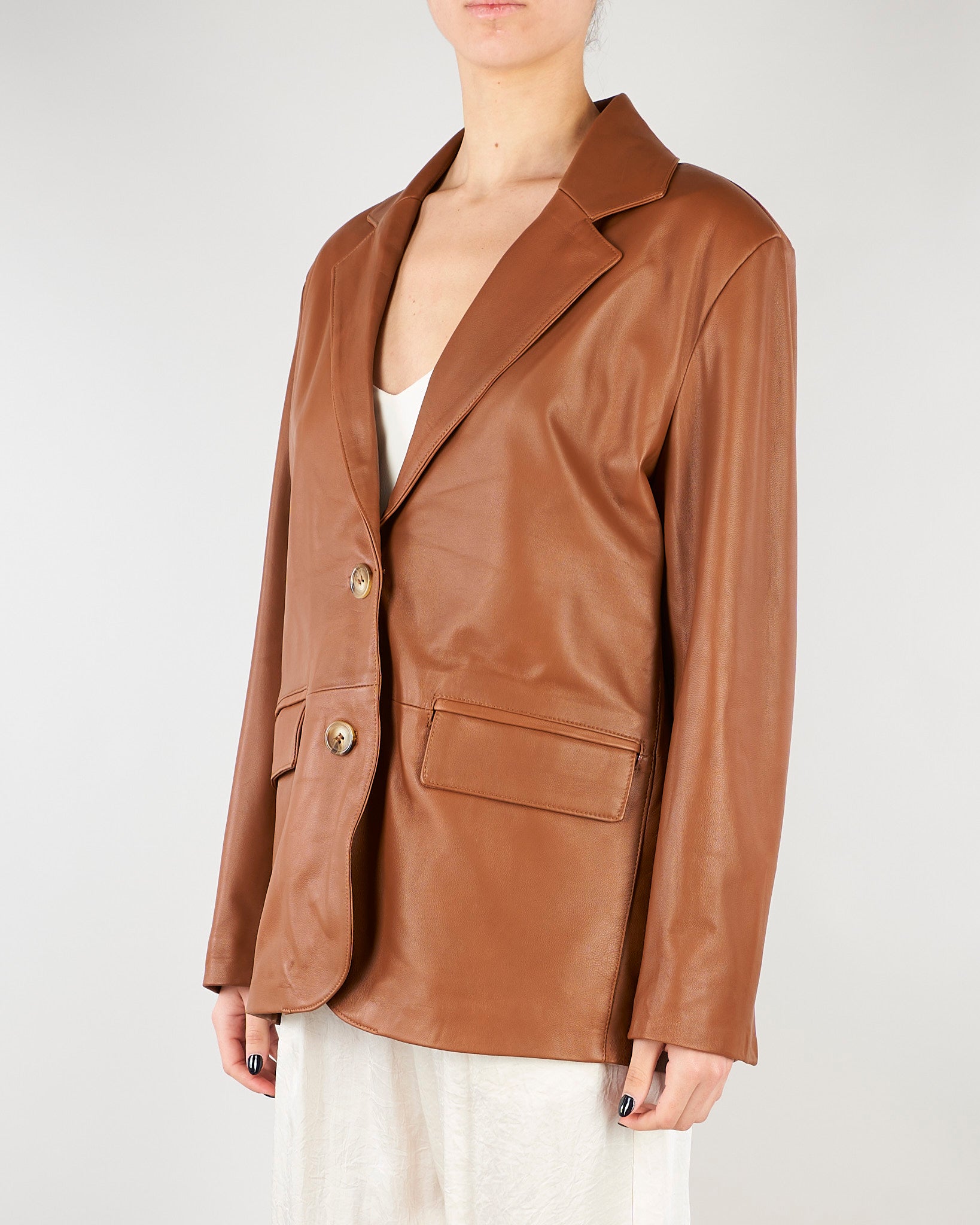 Blazer Cuoio in Vera Pelle TAB0178 66 VICOLO 