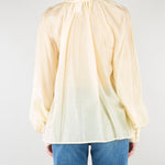 Camicia Giallo in organza con fiocco TAB0210 20 VICOLO 