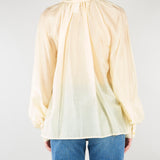 Camicia Giallo in organza con fiocco TAB0210 20 VICOLO 