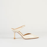 Slingback Gesso in pelle con tacco gold W227 30 WO MILANO 