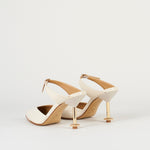 Slingback Gesso in pelle con tacco gold W227 30 WO MILANO 