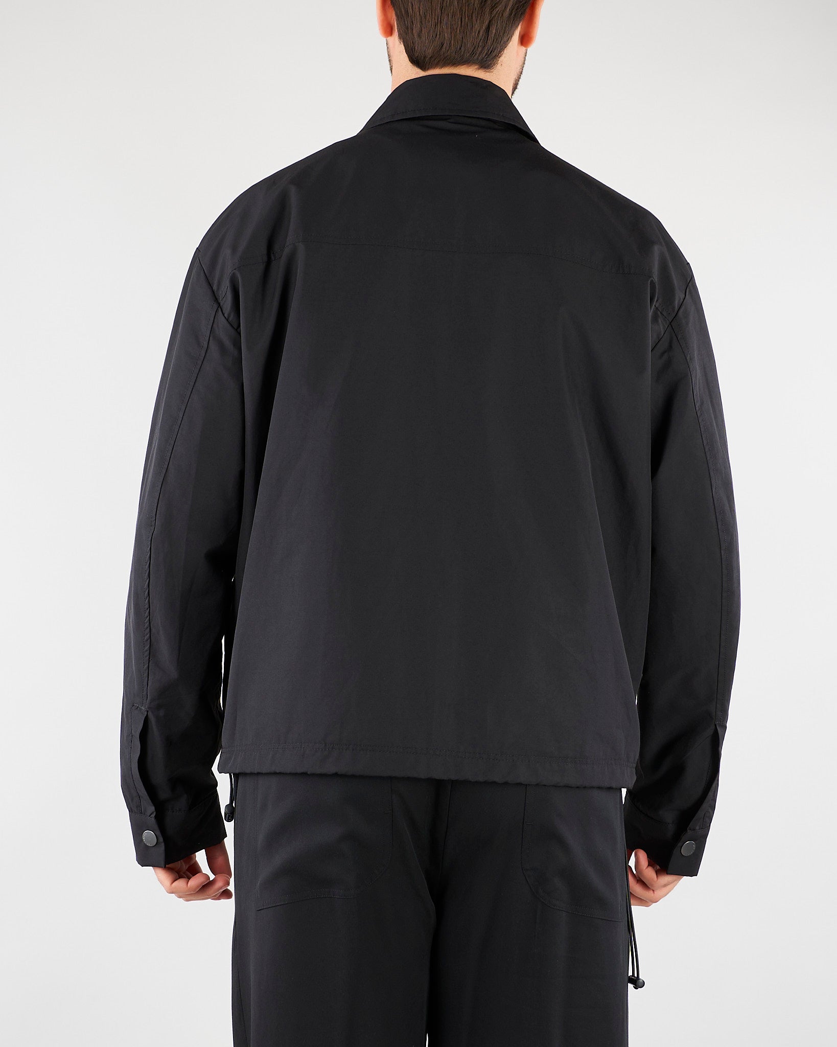Giubbotto Nero in nylon XG5279 99 YES LONDON 