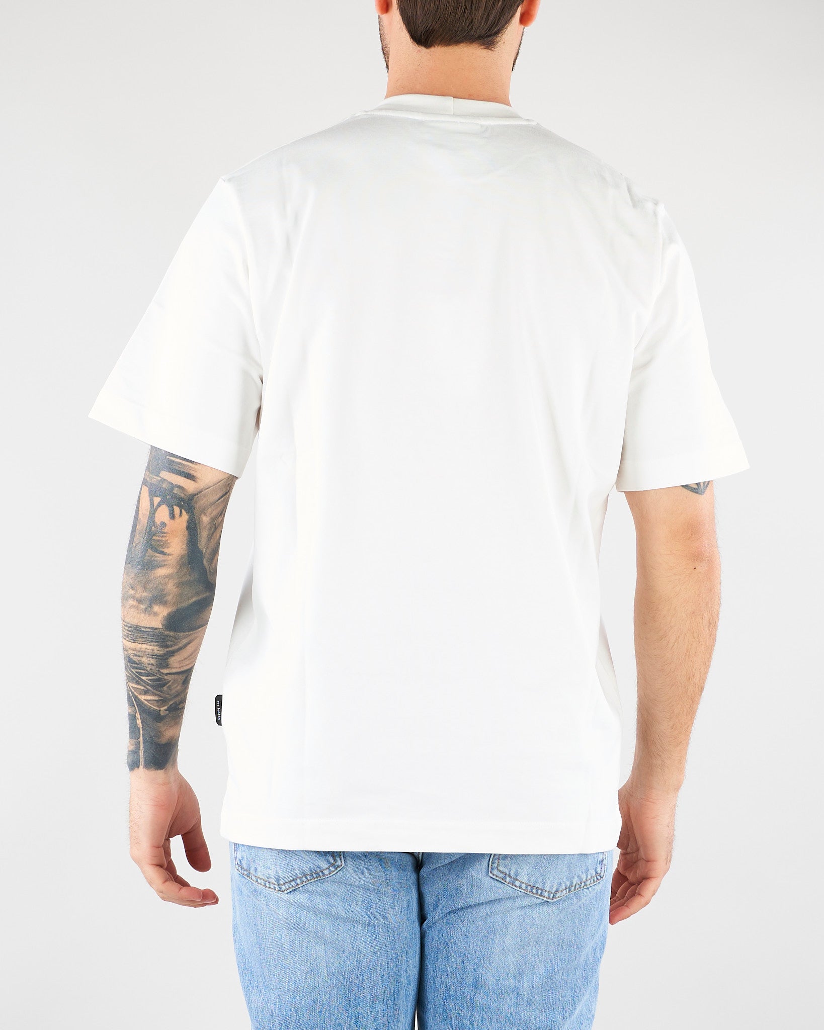 T-shirt Bianco in cotone pesante Relaxed fit XM4261 1 YES LONDON 