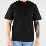 T-shirt Nero in cotone pesante Relaxed fit XM4261 99 YES LONDON 