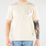 T-shirt Panna in cotone pesante con taschino patch gommata XM4280 2 YES LONDON 