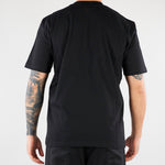 T-shirt Nero in cotone pesante con patch logo XM4296 99 YES LONDON 