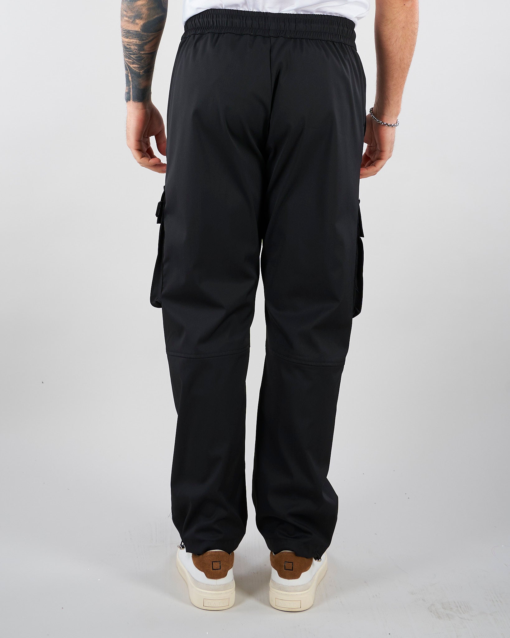 Pantalone cargo Nero Relaxed fit XP3382 99 YES LONDON 