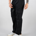 Pantalone cargo Nero Relaxed fit XP3382 99 YES LONDON 
