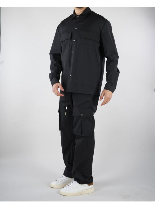 Pantalone cargo Nero Relaxed fit XP3382 99 YES LONDON 