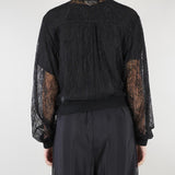 Bomber Nero in pizzo SP5LE049 0001 ICONA 