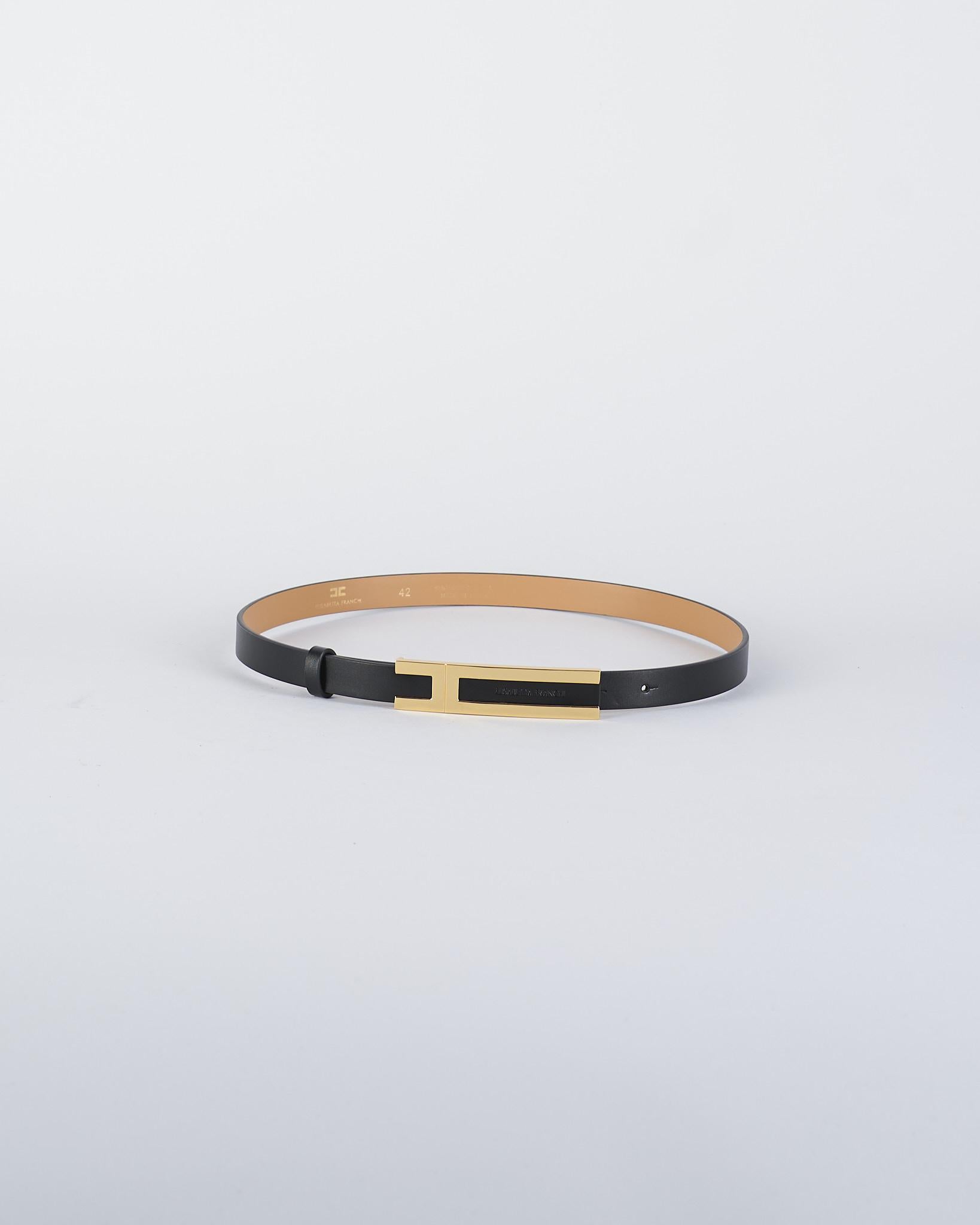 Cintura Nero con fibbia logo CT76S56E2 110 ELISABETTA FRANCHI 