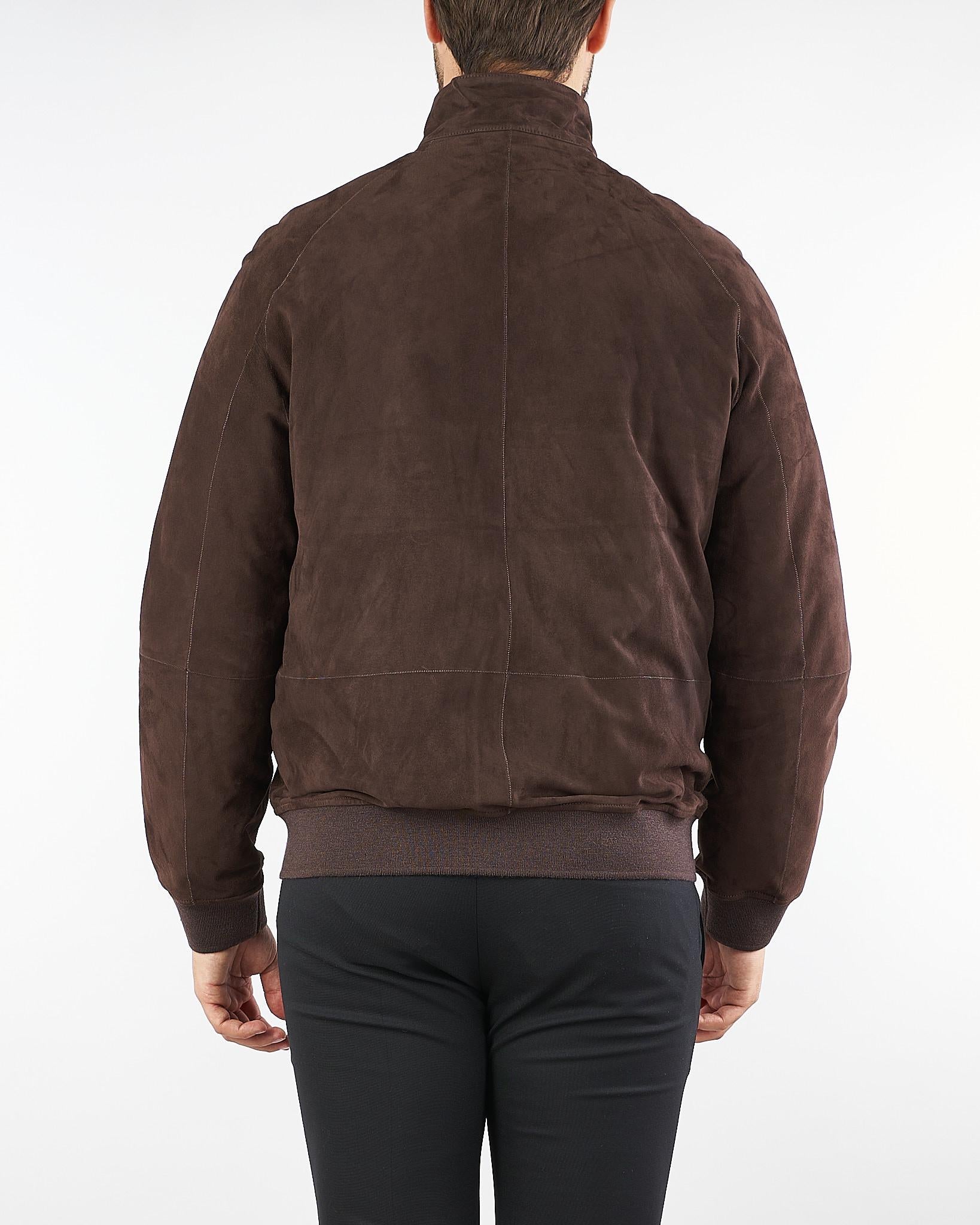 Giubbotto Moro in vera pelle scamosciata 26L5D52620104 31 CORNELIANI 