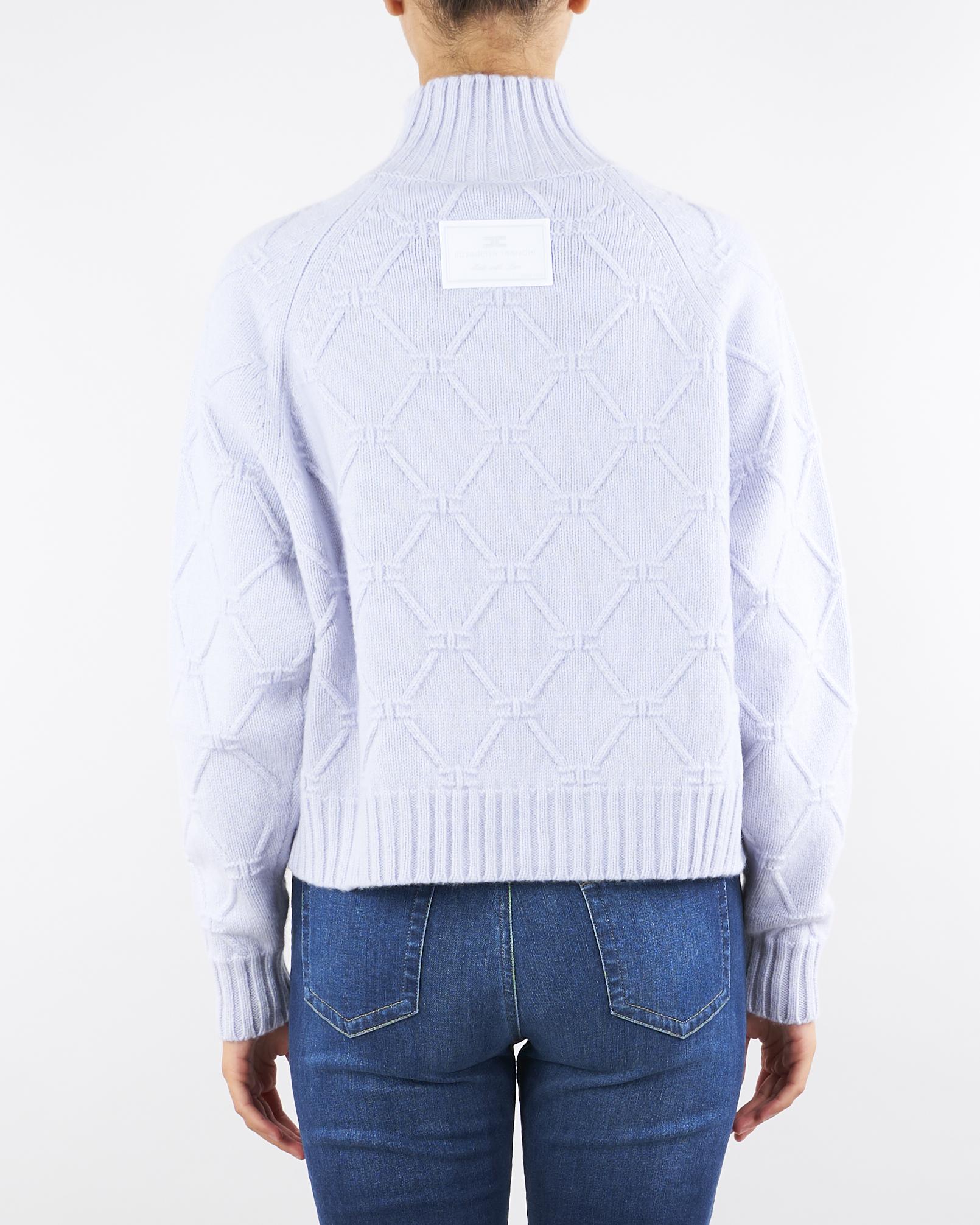 Pullover Starlight in maglia con losanghe jacquard MK55T57E2 EA7 ELISABETTA FRANCHI 