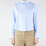 Camicia Azzurro in oxford di cotone a righe WKDCARTONE 1 MAX MARA WEEKEND 