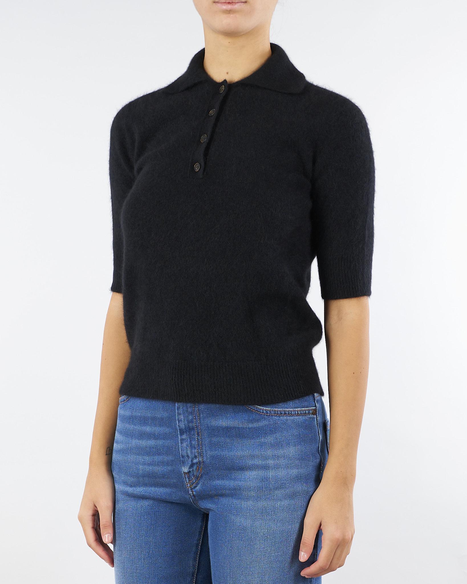 Polo Nero in Raccoon V56800 99 VANISE' 