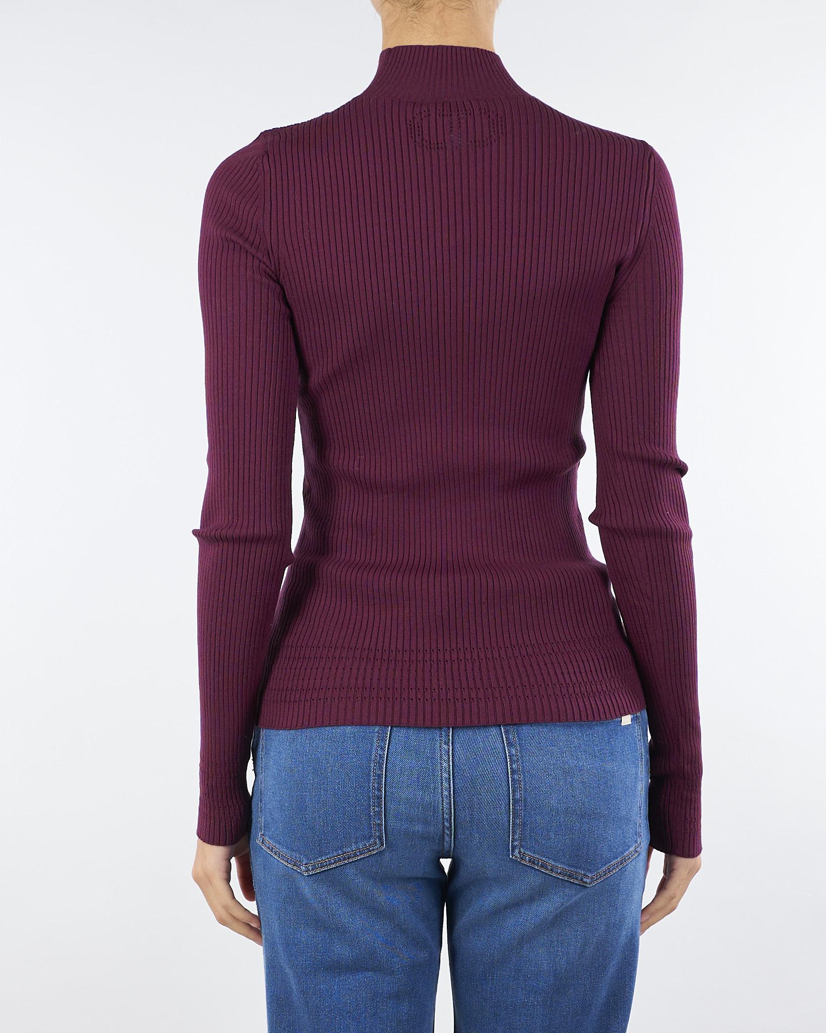 Maglia lupetto Bordeaux a coste TP3243 5609 TWIN SET 