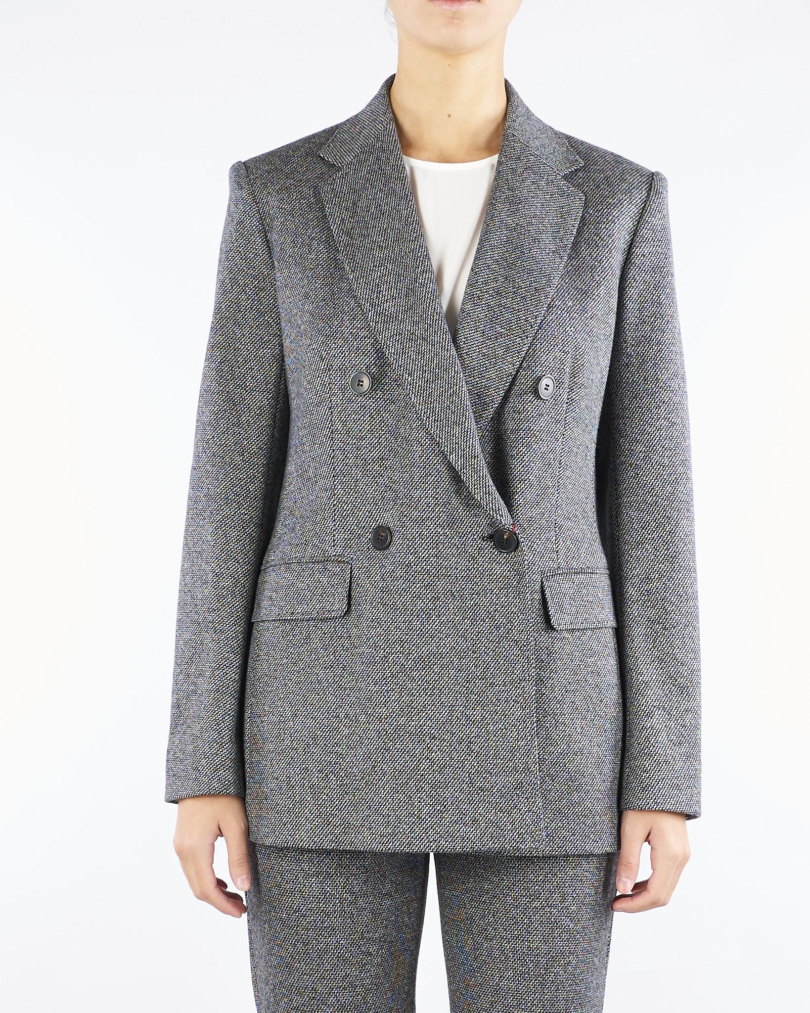 Blazer Nero-Bianco doppiopetto in jersey BOSH 2 MAX MARA STUDIO 