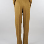 Pantalone Senape ampio in batavia di lino MSTSUMERO 29 MAX MARA STUDIO 