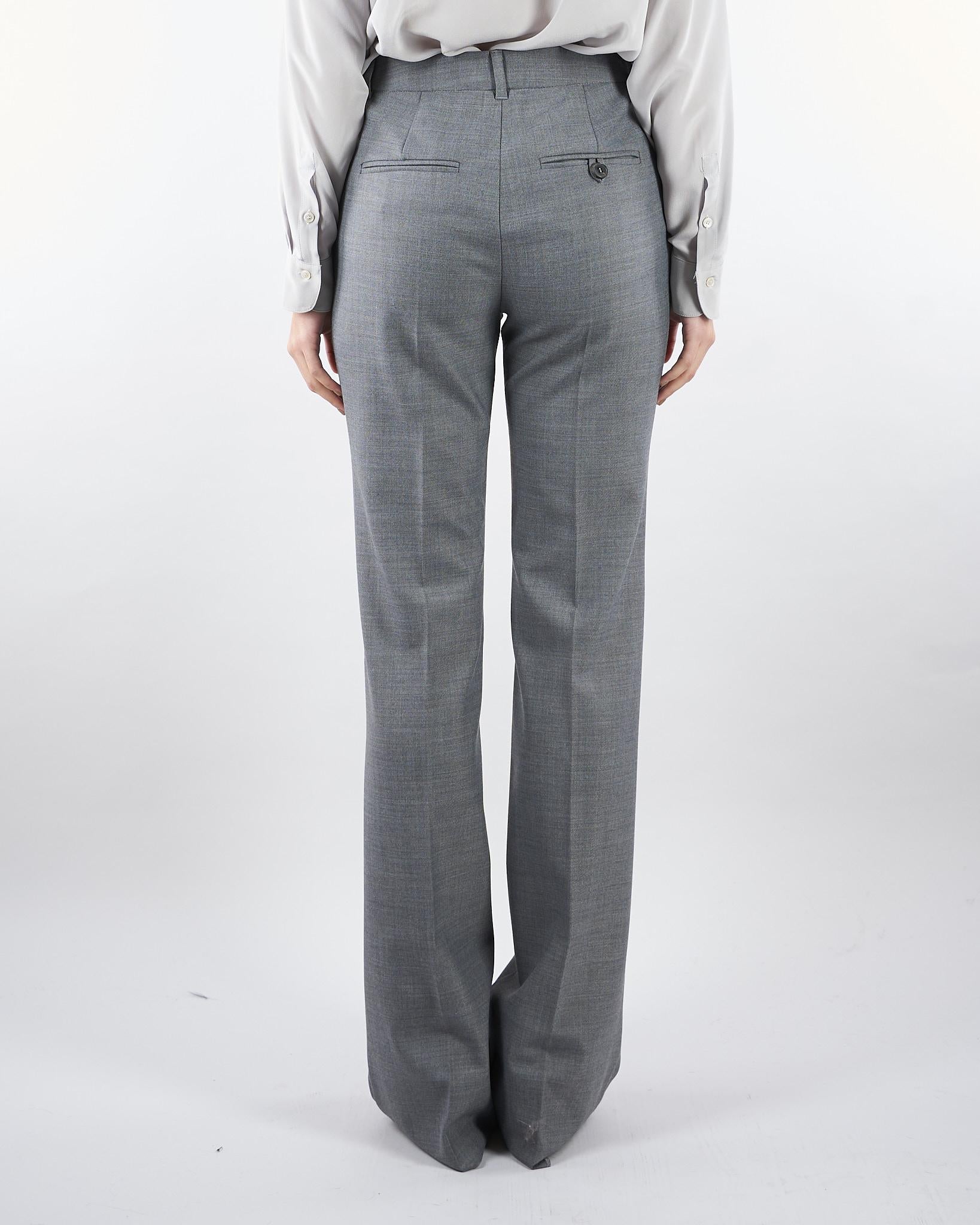 Pantalone Grigio flare in misto lana stretch CRISMA 1 MARELLA 
